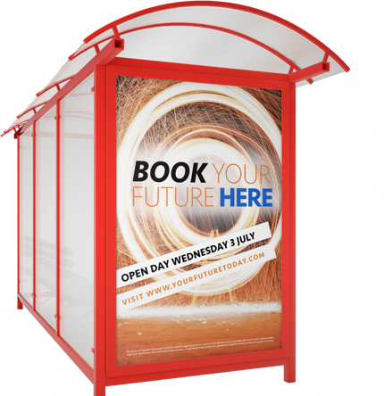 Outdoor Posters - City Lights Mockup (430x444), Png Download