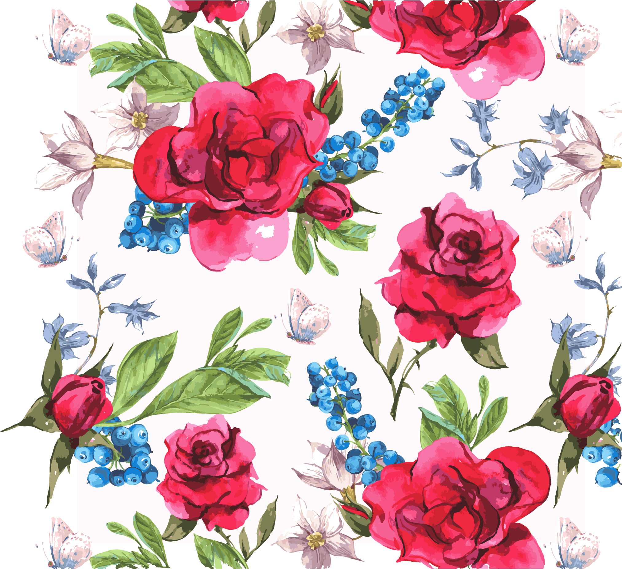 Printed T - Flower T Shirt Design Png (2231x2103), Png Download