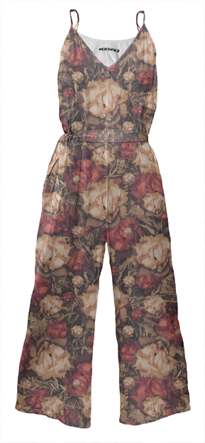 Floral Print Tie Waist Jumpsuit $178 - One-piece Garment (400x645), Png Download