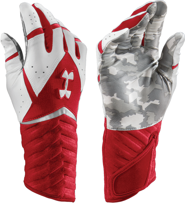 Ua Highlight Batting Gloves - Under Armour Long Batting Gloves (602x658), Png Download