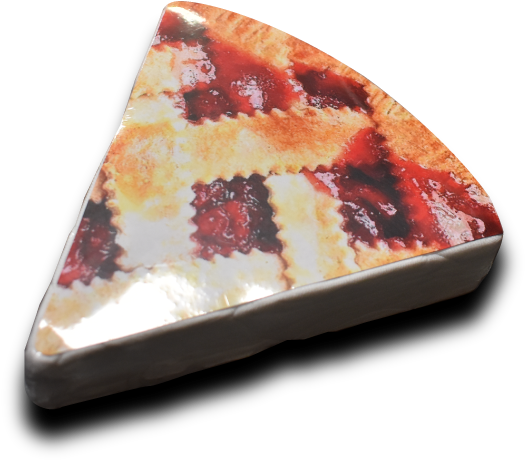 Ct182 Pie Slice T-shirt Compression Shape - Cheesecake (627x506), Png Download