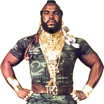 At The Movies - Mr T (417x413), Png Download