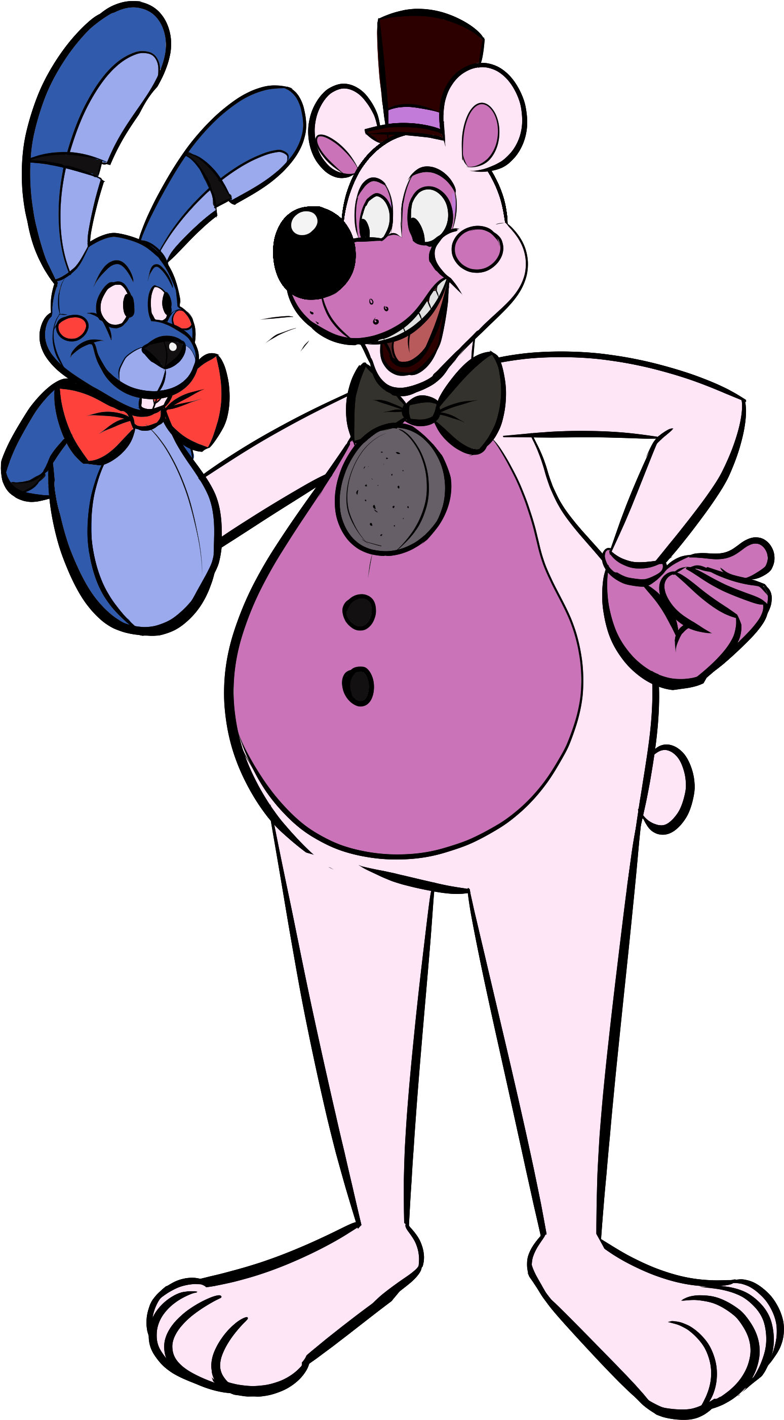 Cartoon Funtime Freddy - Cartoon (1703x3000), Png Download