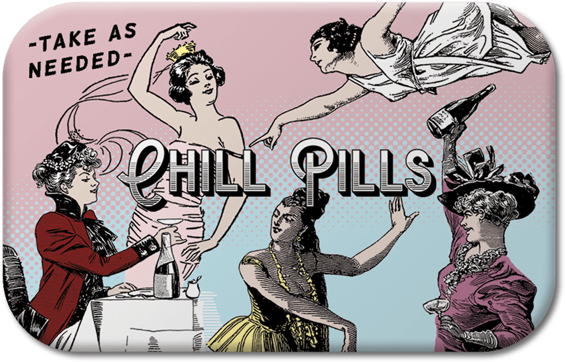 Chill Pills Decorative Tin - John Bates Take Your Medicine (1200x1200), Png Download