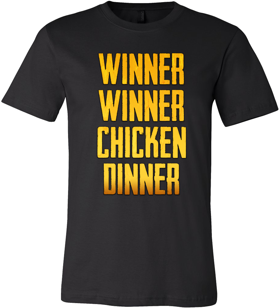 Winner Winner Chicken Dinner T-shirt - Winner Winner Chicken Dinner Pubg Shirt (1000x1000), Png Download