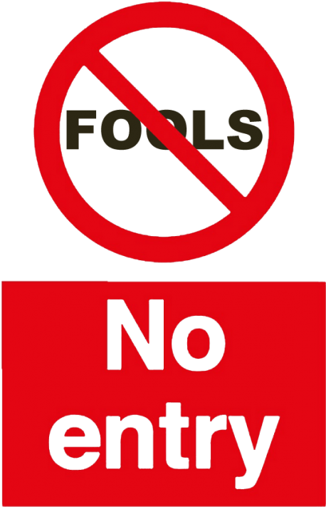 Free No Entry Sign (500x747), Png Download