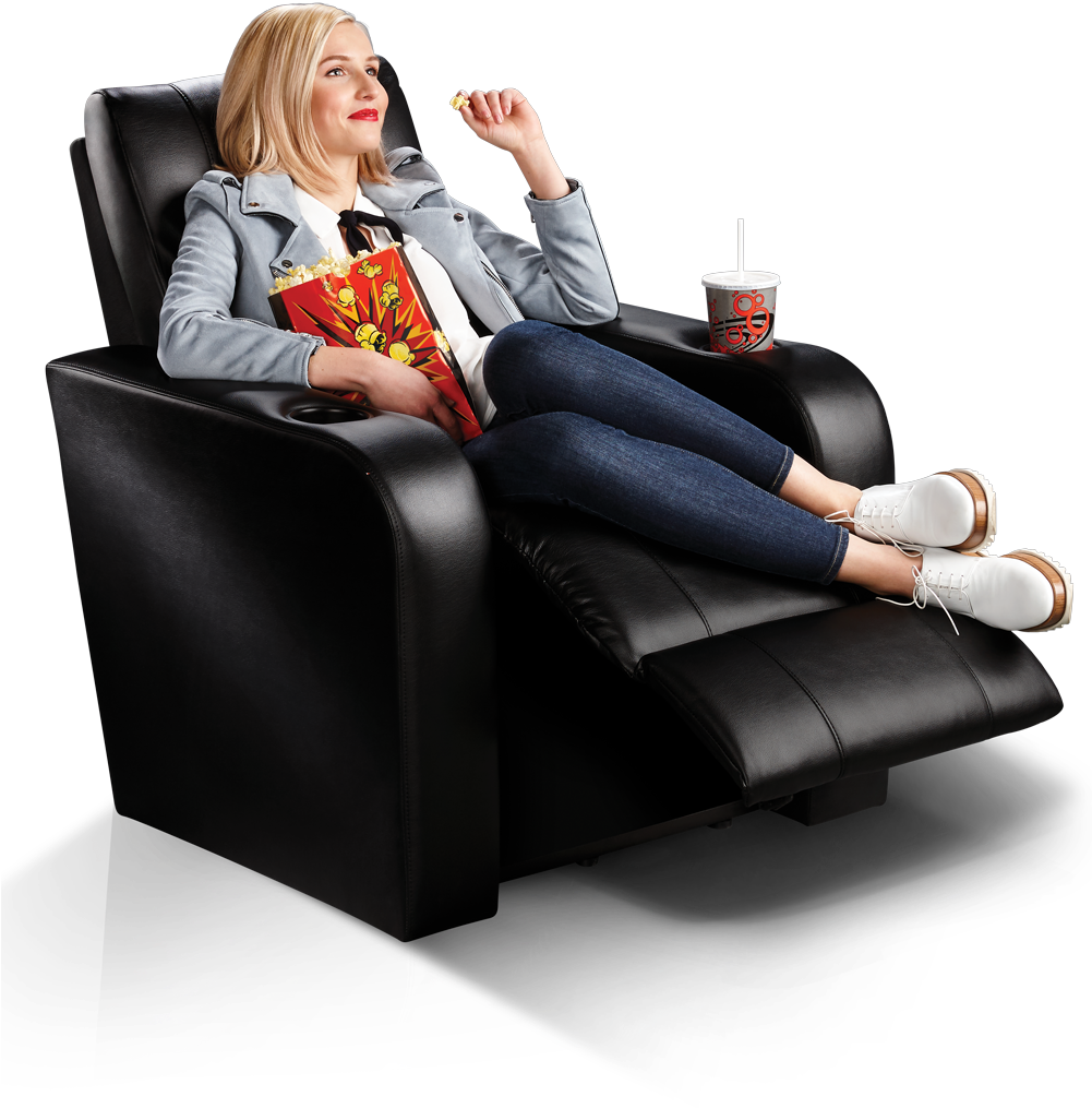 Reclining Luxury Seats* - Studio Couch (1000x1025), Png Download