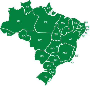 Mapa - Brazil (362x347), Png Download