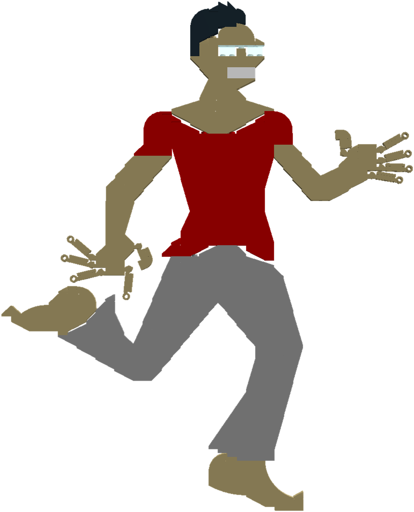 Running Man1 - Illustration (1920x1944), Png Download