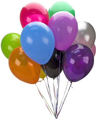 Latex Balloons - Black Solid Latex Balloons (10-pack) (400x400), Png Download