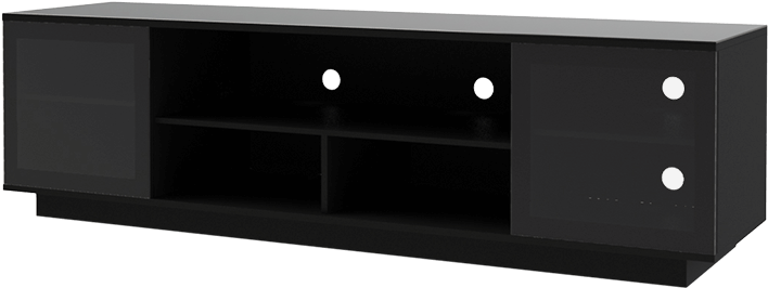 Entertainment Cabinet Black - Chest Of Drawers (719x399), Png Download