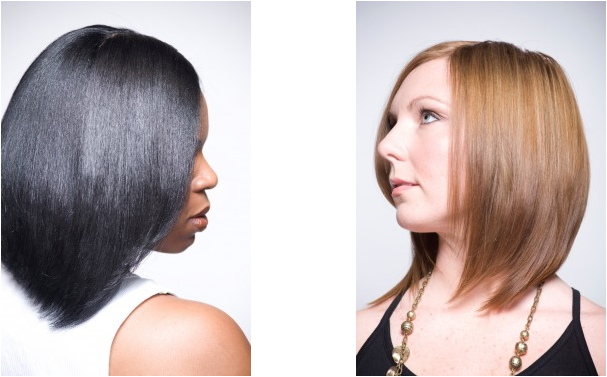 Her Hair Is Natural - African American Blowout Hair Style (607x377), Png Download