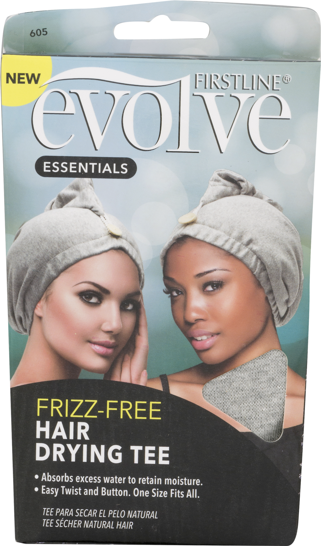Evolve Natural Hair Drying Tee, Gray (1800x1800), Png Download