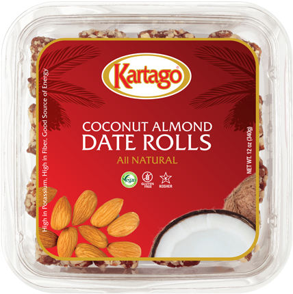 Date Rolls Dates - Kartago Tuna In Spring Water 7oz/6pack (500x500), Png Download