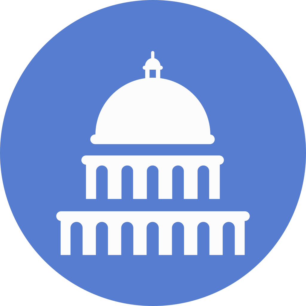 Download Svg Download Png - Capitol Icon (1024x1024), Png Download