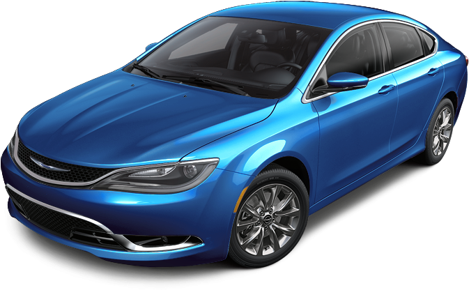 Chrysler 200 Vivid Blue Pearl - Car Aerial View Png (800x510), Png Download