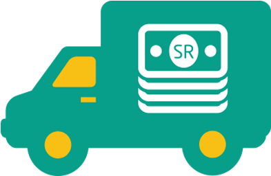 Cash Pick Up And Delivery Services - Cash Pick Up Png (400x400), Png Download
