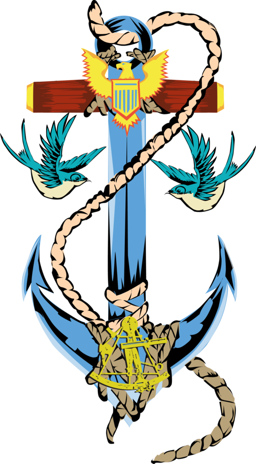 Anchor - Portable Network Graphics (500x907), Png Download