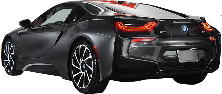 Bmw I8 - Lamborghini Huracan Back Png (1000x668), Png Download