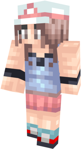 Thank You Guys So Much For 400 Subs <3 - Pokemon Leaf Minecraft Skin (640x640), Png Download