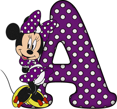 Letras A Decorados De Minnie Mouse (389x363), Png Download