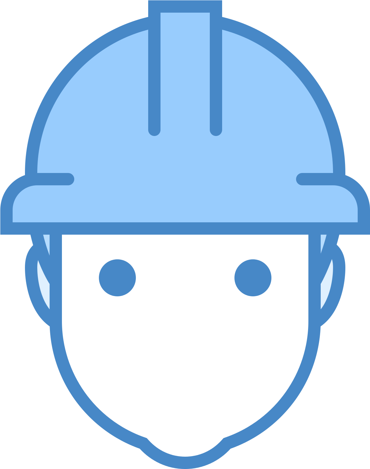 Free Download At Icons8 - Worker Icon Blue (1600x1600), Png Download
