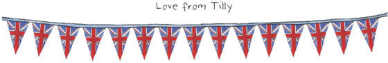 Bunting Union Jack - Union Jack Flag Border (600x430), Png Download