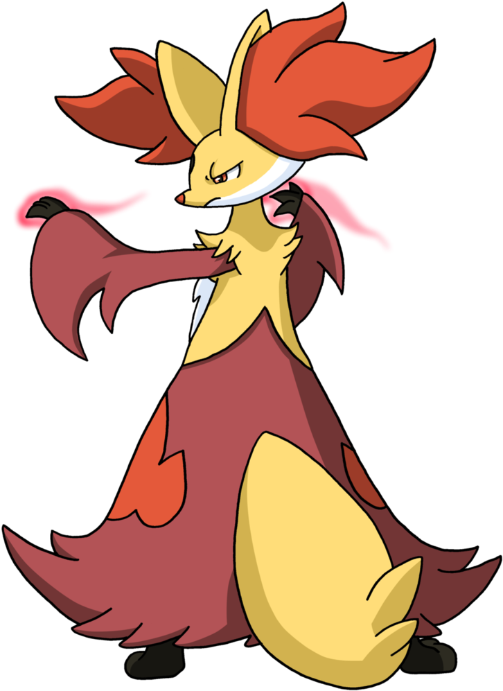 Delphox - Pokemon Delphox (790x1011), Png Download