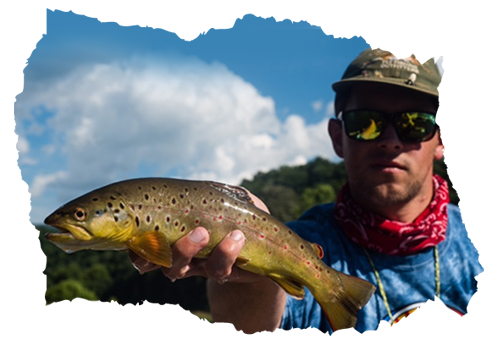 Man Holding A Fish - Man (492x345), Png Download