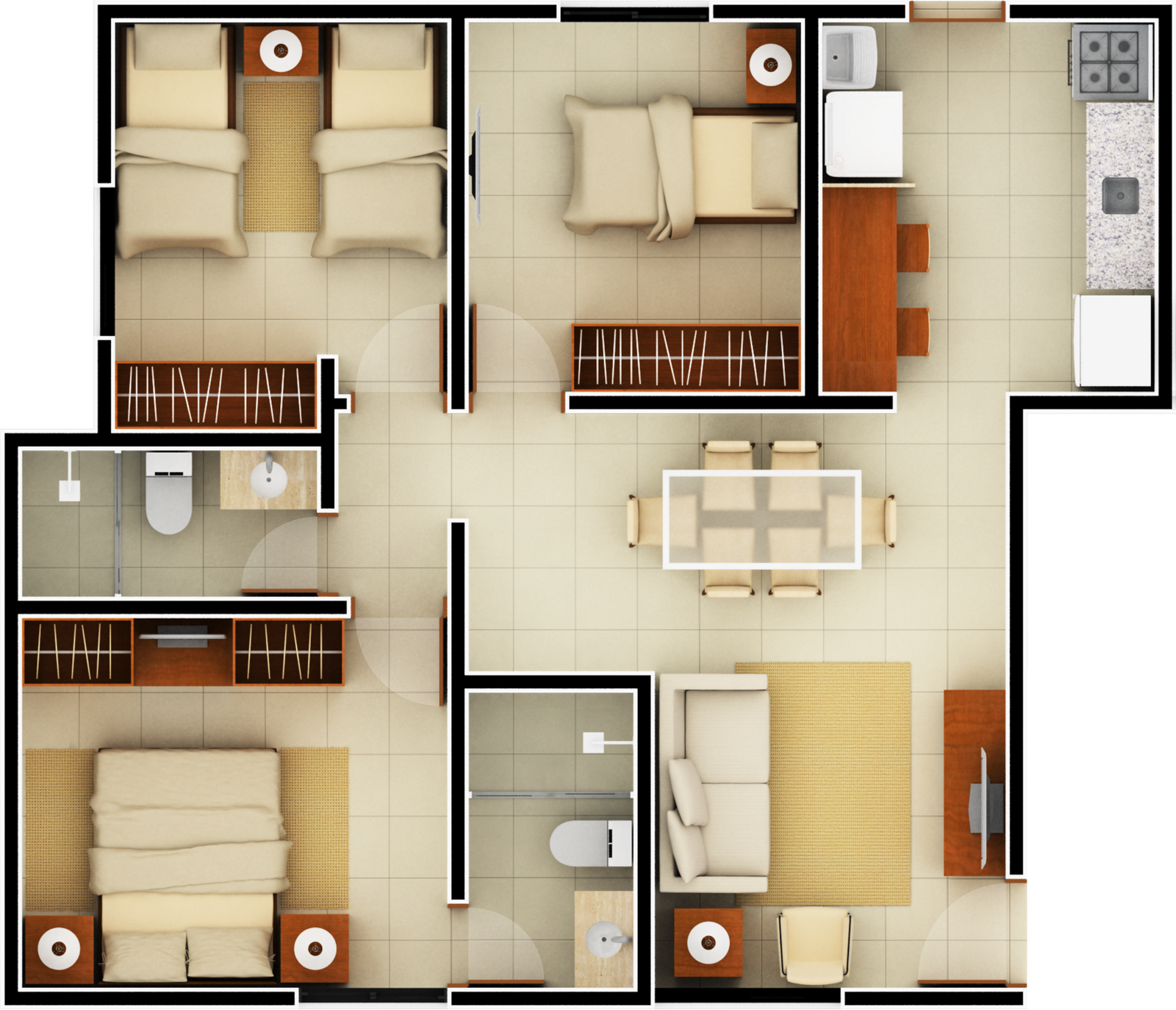 Planta Baixa Para Minha Casa Minha Vida - Layout Minha Casa Minha Vida (1600x1374), Png Download