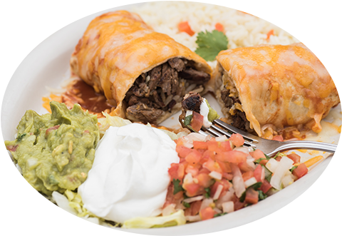 Burritos - Mission Burrito (500x350), Png Download