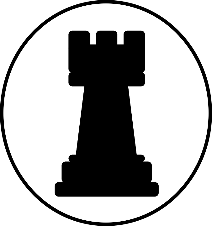 Ajedrez, Torre, Juego, Círculo, Silueta, Negro - Rook Chess Piece Clipart (676x720), Png Download