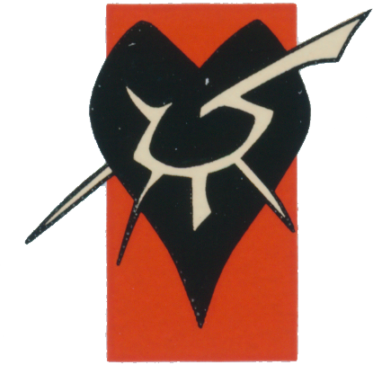 Cabala Corazon Negro - Black Heart Kabal Symbol (415x406), Png Download