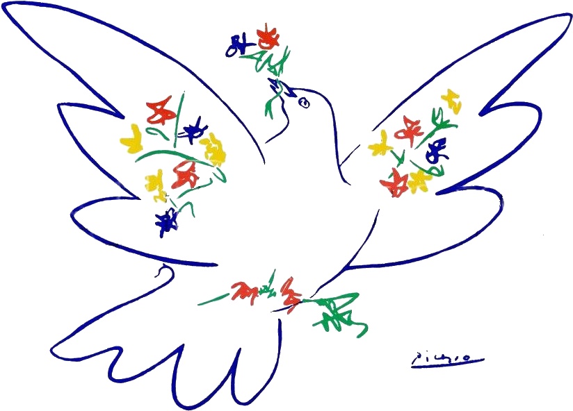 Picasso-paz - Picasso Dove (874x686), Png Download