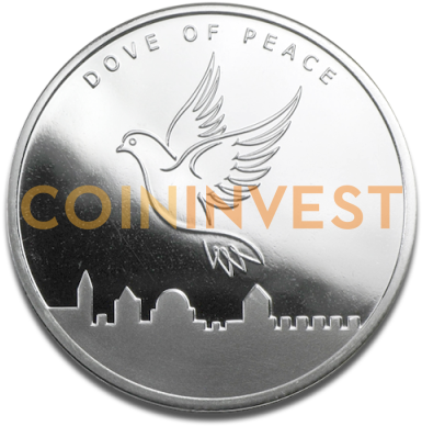 1 Oz Paloma De La Paz - Bullion Coin (400x400), Png Download