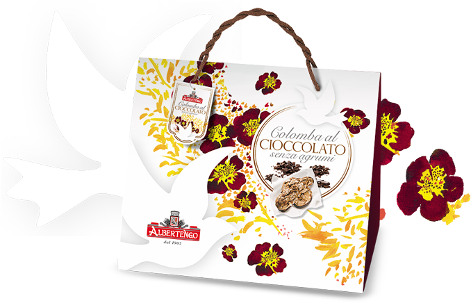 Uma Guloseima Para Quem Gosta De Chocolate - Colomba Albertengo Al Cioccolato Con Borsa Primavera (700x450), Png Download