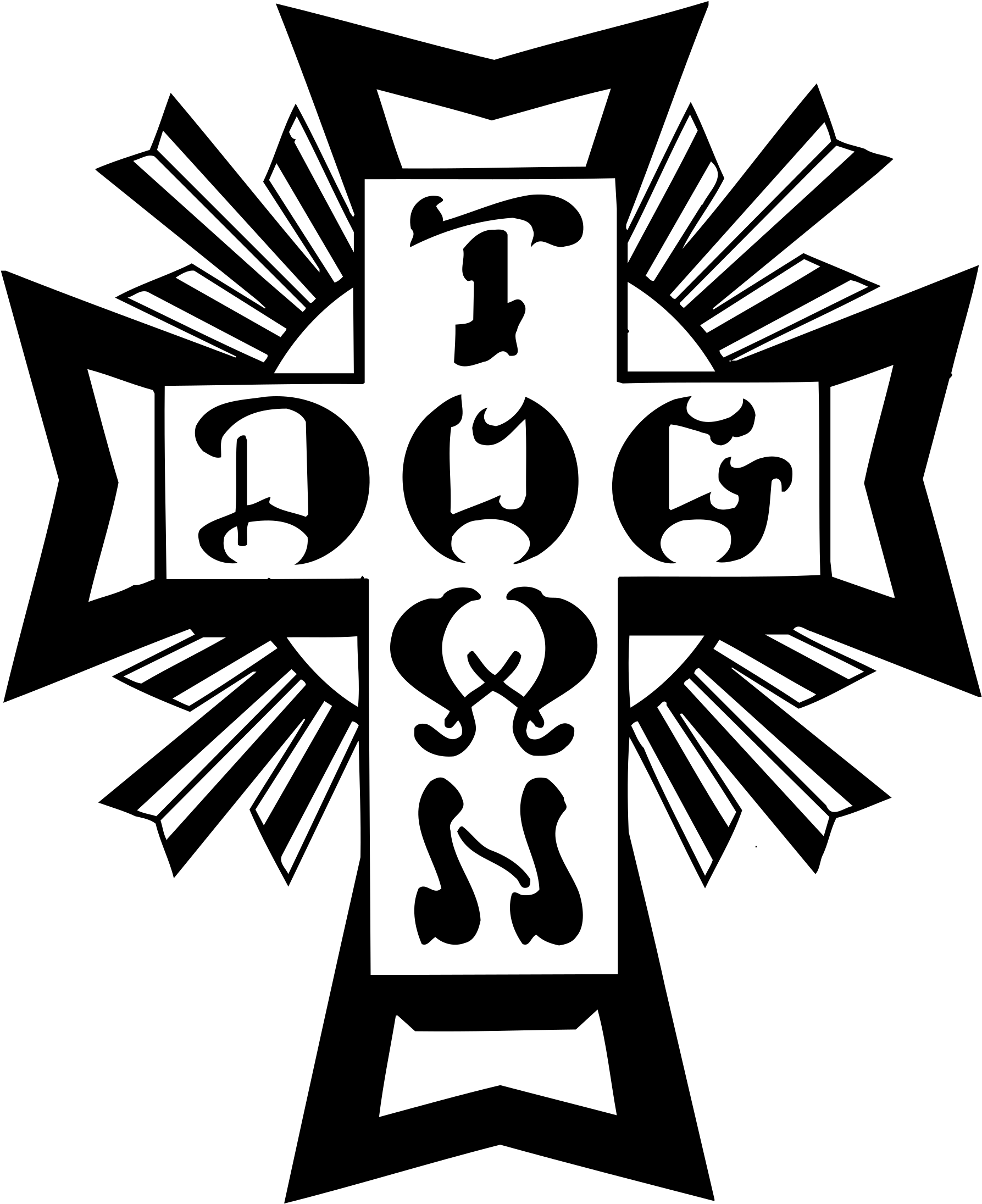 Dog Town Logo Png Transparent - Dogtown Cross (2400x2400), Png Download