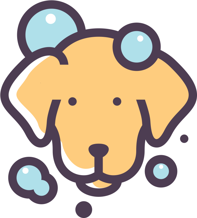 Dog Groomer Service Logo - Dog (768x768), Png Download