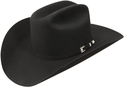 Monarca - Black Felt Cowboy Hat (500x500), Png Download