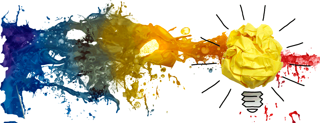 Realizamos El Diseño De Folletos Y Trípticos Para Su - Colors Coming Out Of Laptop (1300x500), Png Download