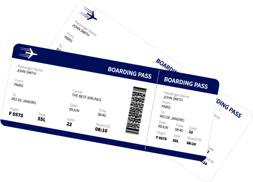 Download Hd Airline Boarding Pass Airline Transparent Png Image Nicepng Com