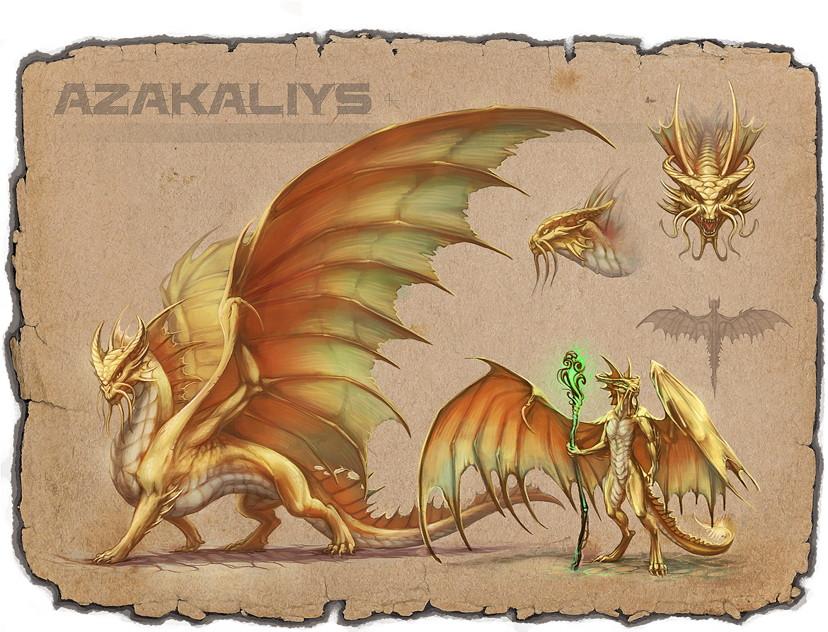 Golden Dragon Reference (1200x927), Png Download
