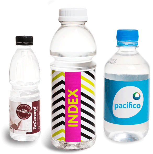 Botellas Y Vaso Con Agua O Jugo Promocionales Con El - Botellas De Agua Publicitarias (600x600), Png Download