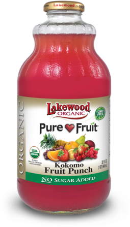 Lakewood Organic Kokomo Fruit Punch Juice Blend, 32 - Lakewood - Organic Pure Fruit Juice Kokomo Fruit Punch (259x480), Png Download