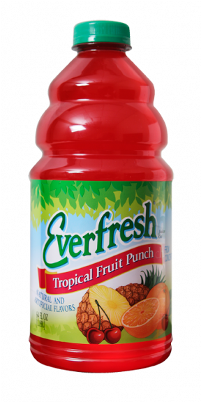 Phoca Thumb L 64 Oz Tropical Fruit Punch Novitc - Everfresh Cranberry Juice 32 (593x600), Png Download