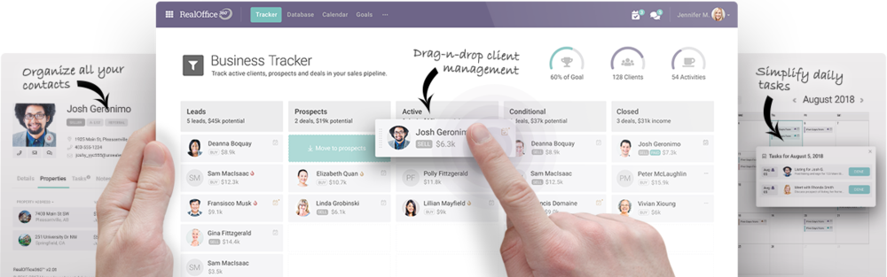 Real Estate Crm Business Tracker 2 - Real Estate Crm (1000x313), Png Download