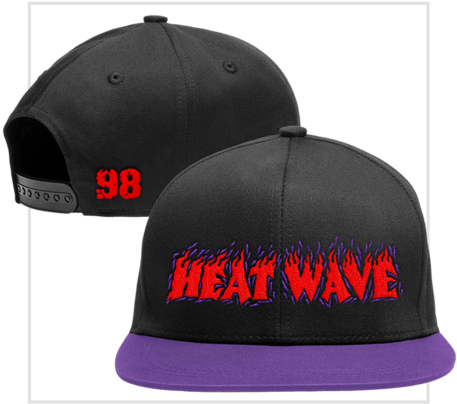 Heat Wave 98' Snapback Baseball Cap - Baseball Cap (500x500), Png Download