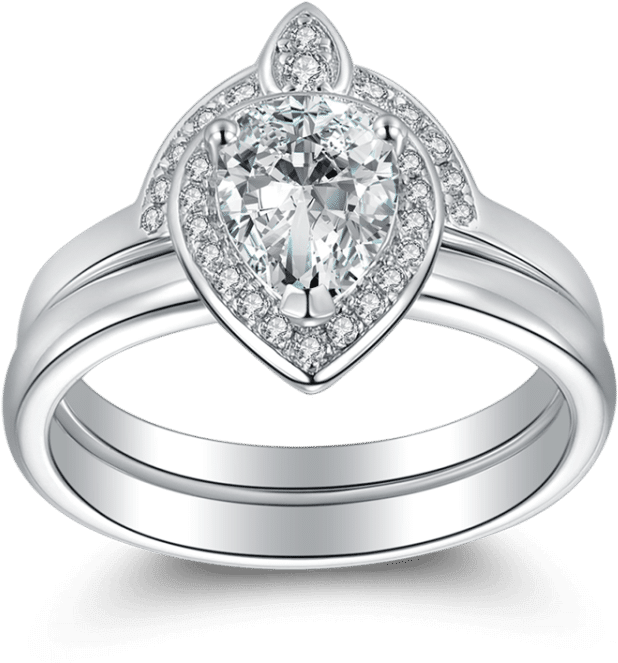 Bridal Sets Soufeel Sterling Silver Crown Of Love Engagement (750x750), Png Download