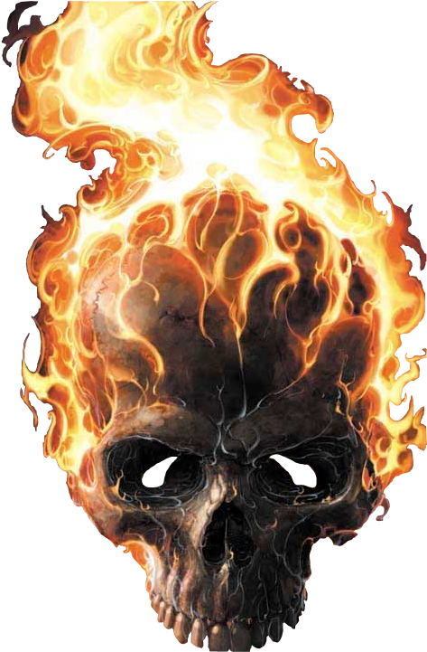 Si Las Quieres Todas, Dale Guardar Página Y Te Guarda - Skull Ghost Rider (478x718), Png Download