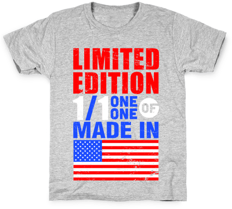 Limited Edition Made In America Kids T-shirt - Limited Edition Stars Ornament (round) (484x484), Png Download